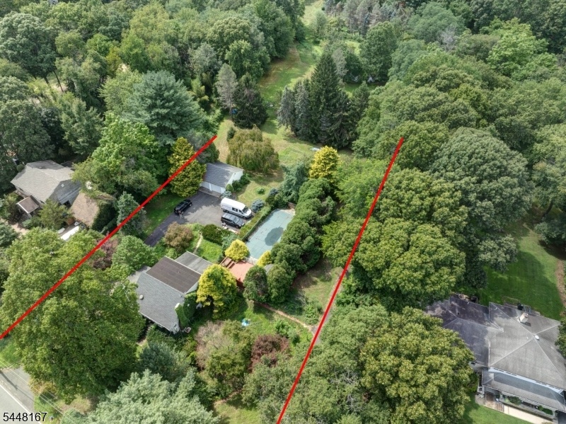 Aerial View with Property Lin