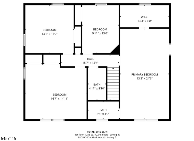 Second Level Floor Plan