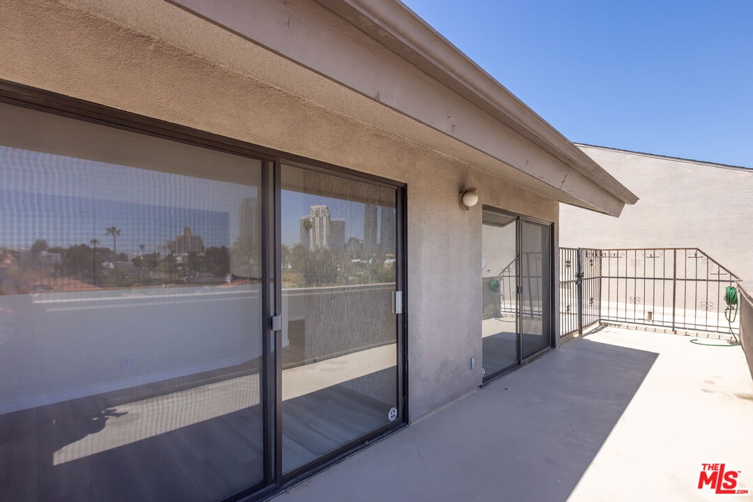 Upstairs patio