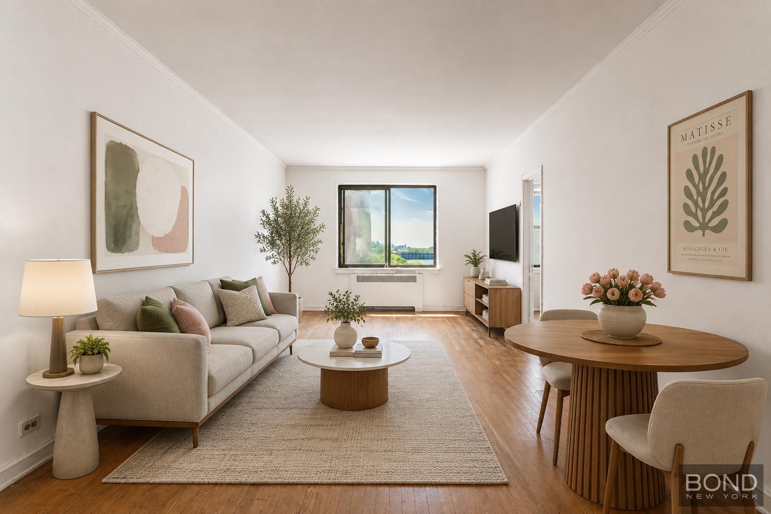 staged living room