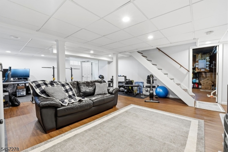 Basement hang out area