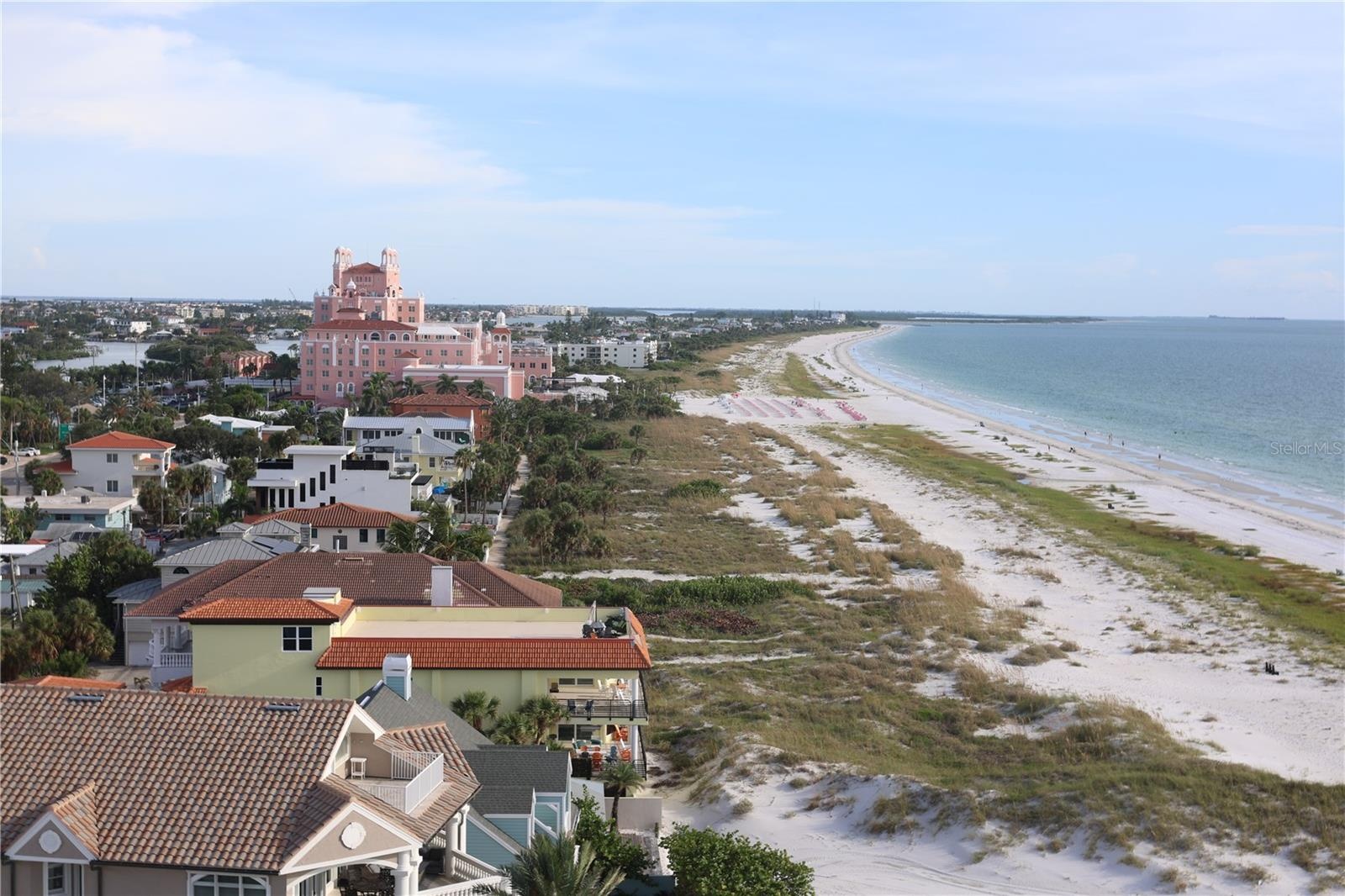 Corner-unit views stretching from St. Pete Beach and the Don CeSar to Pass-a-Grille and the Intracoastal.