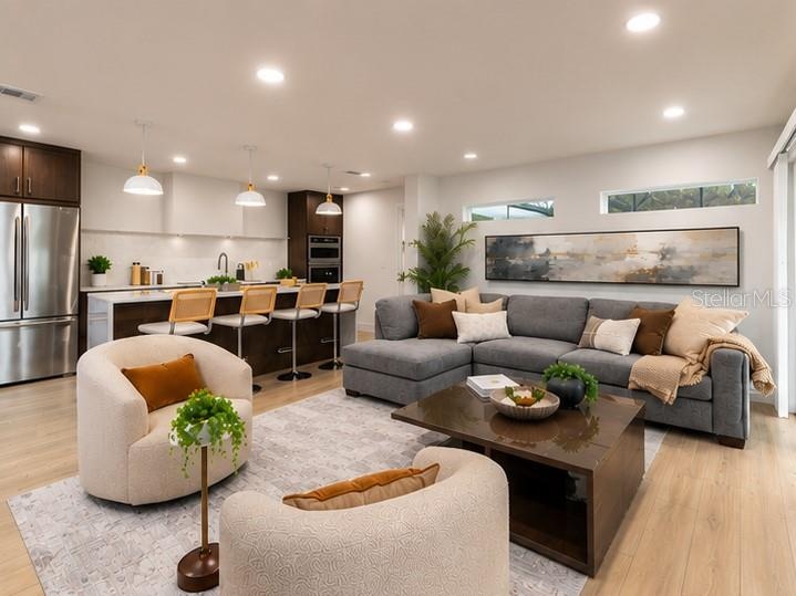 GREATROOM AND KITCHEN VIEW