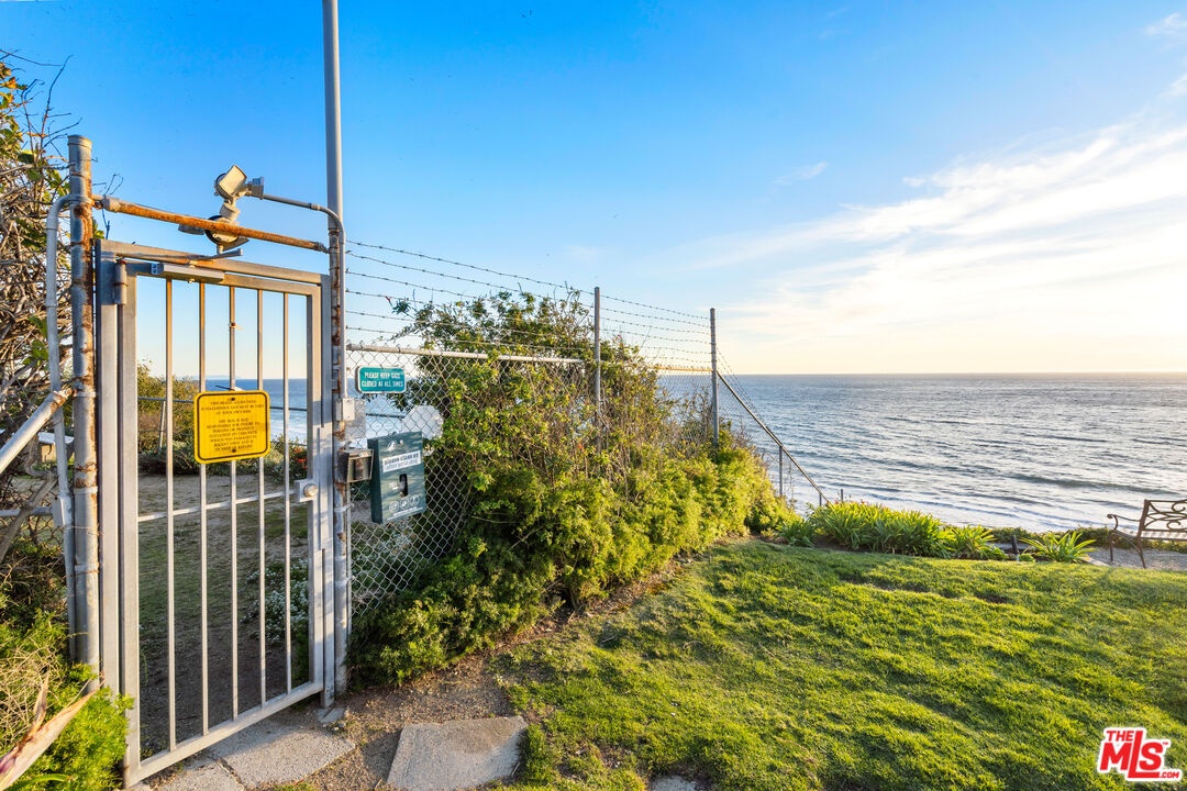 Private steps to the beach