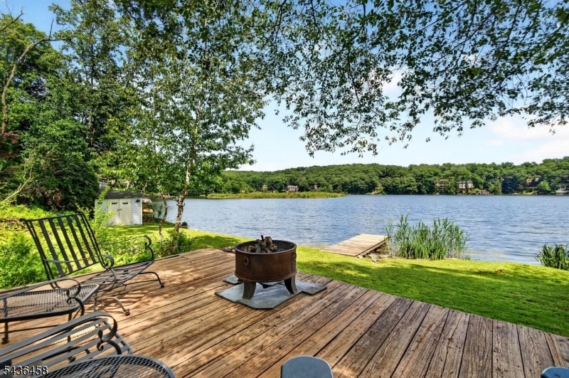 Deck at lake level