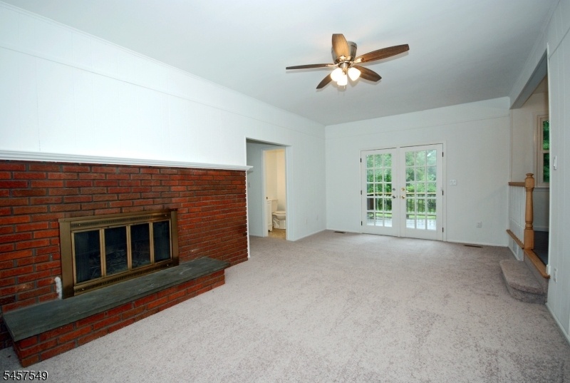 Family Room with Franch Doors