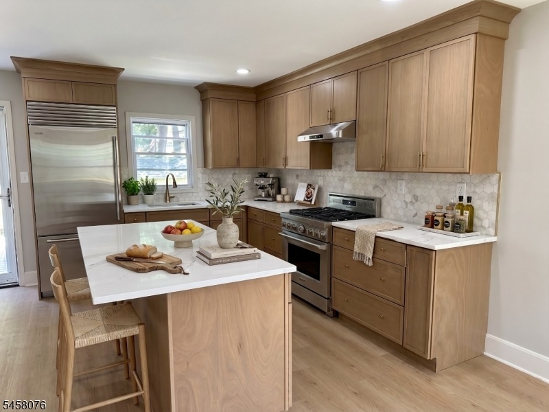 Virtually staged kitchen