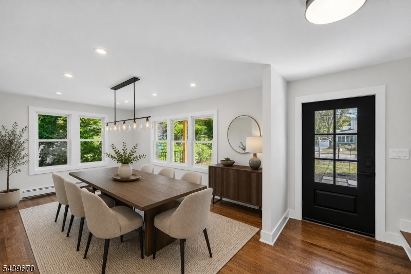 staged dining room