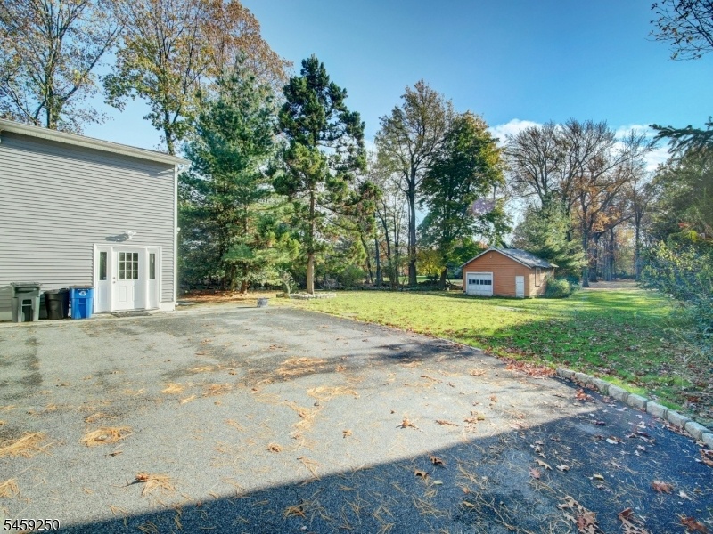 back of driveway/yard