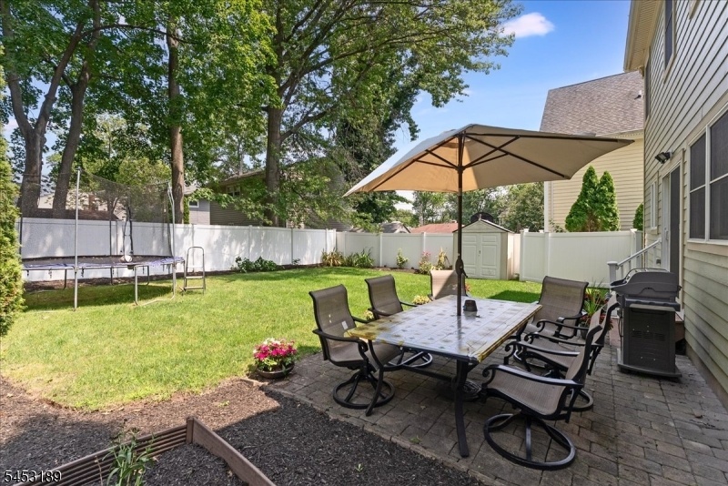 Fenced in backyard
