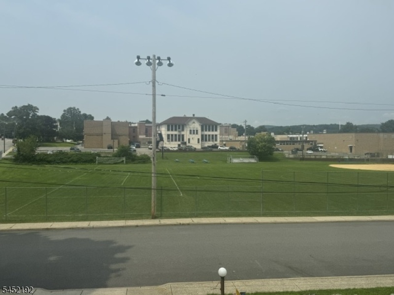 School direrctly across street