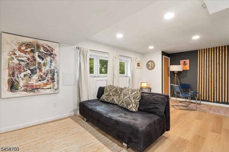 Recreation room in basement