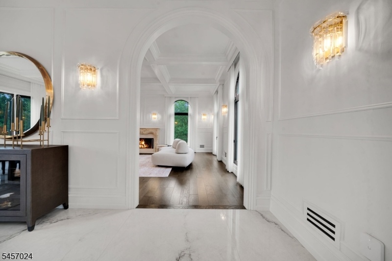 Archway into Piano Room