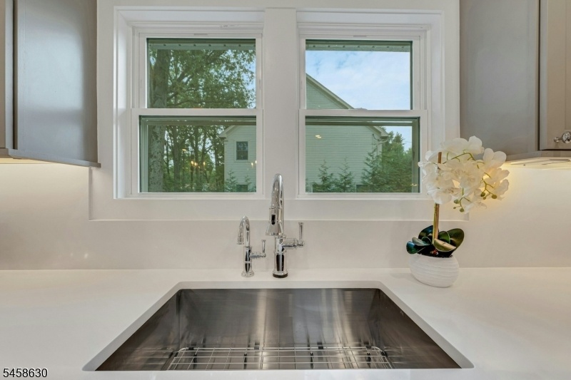 Kitchen overlooking the yard