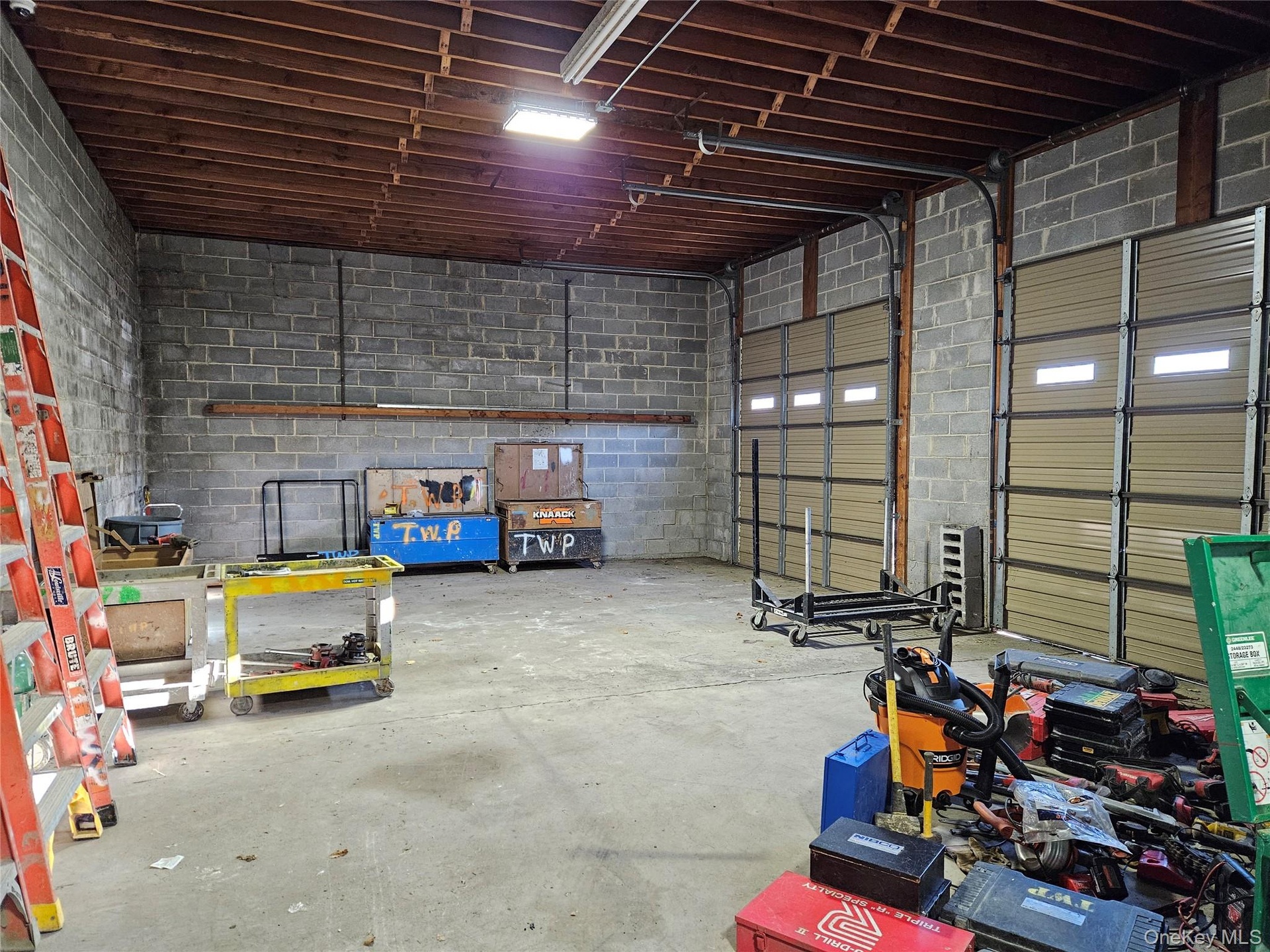 Garage view 1