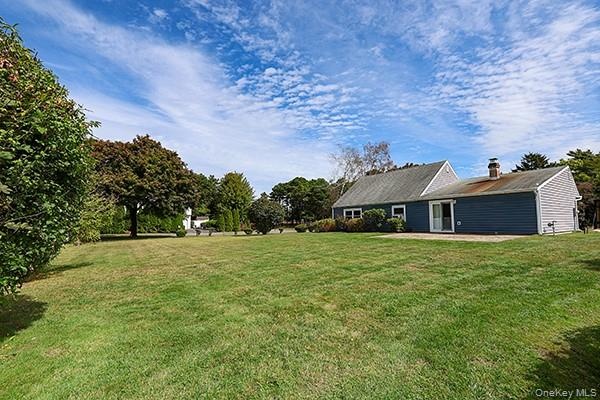 View of grassy yard