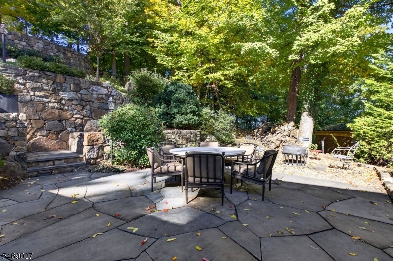 ground level patio for dining