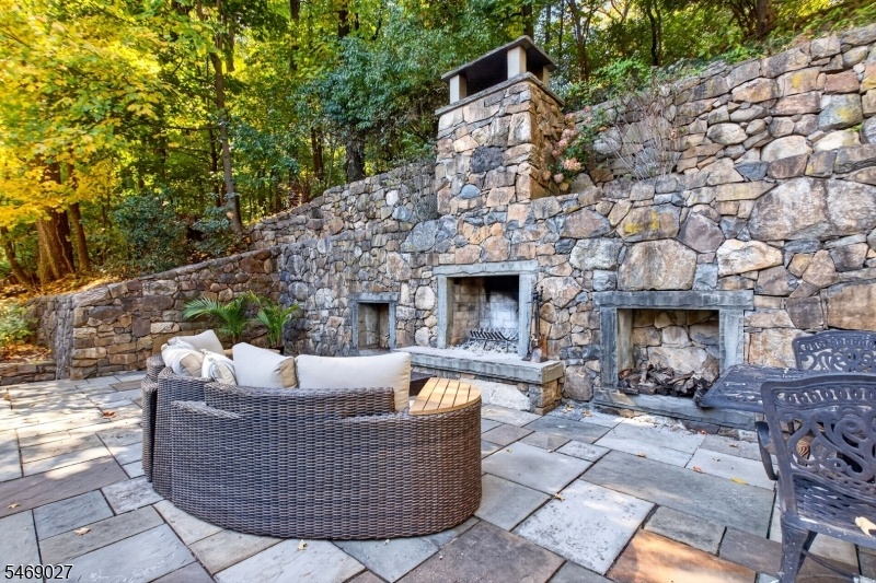 outdoor living with fireplace