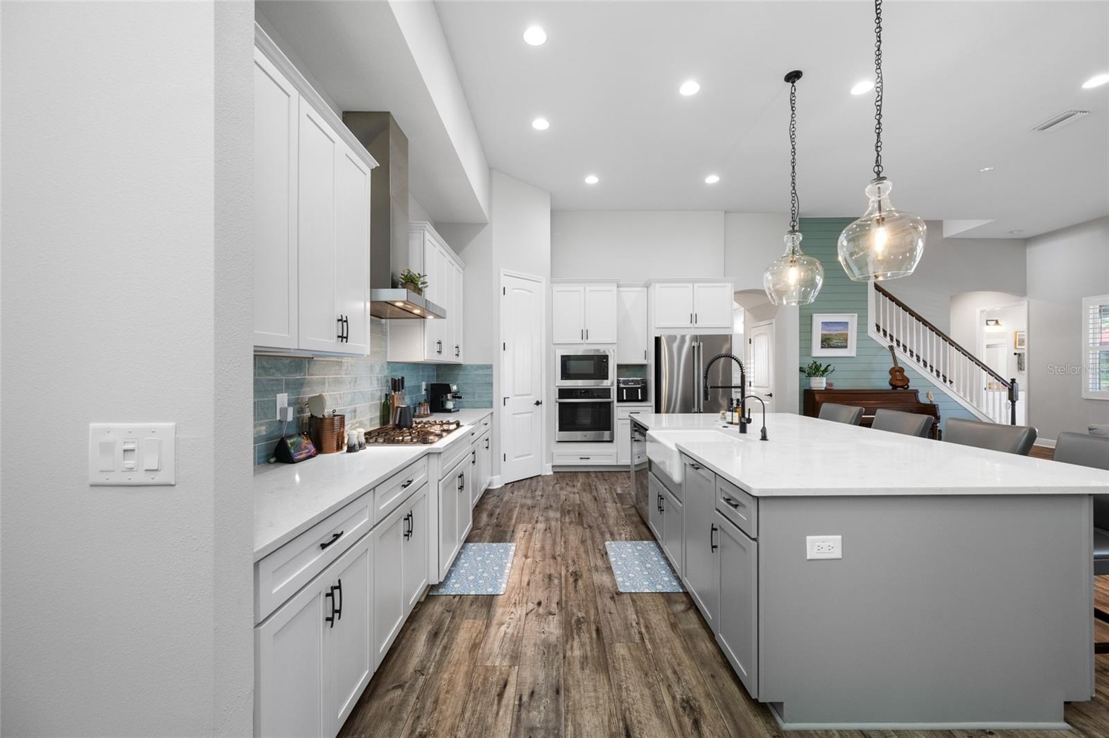 12 Foot Ceilings and a 9 foot Island creates a truly Grand Kitchen