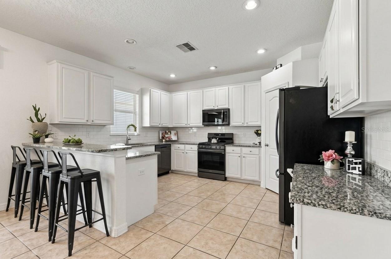 Your home features a large open kitchen.