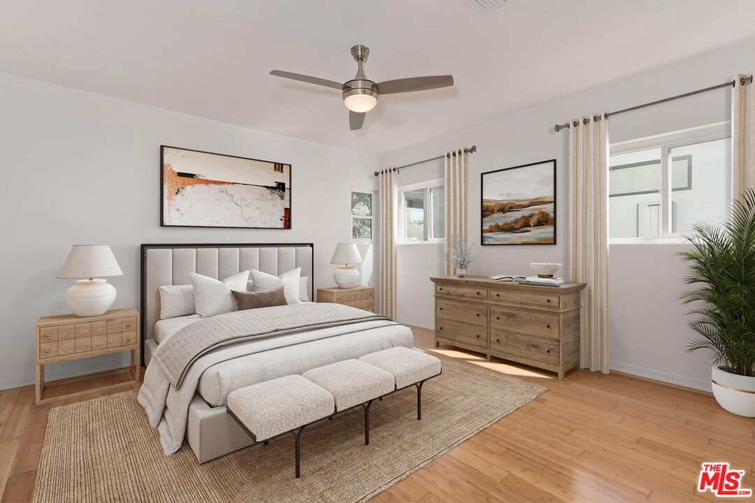 Virtually Staged Guest Bedroom