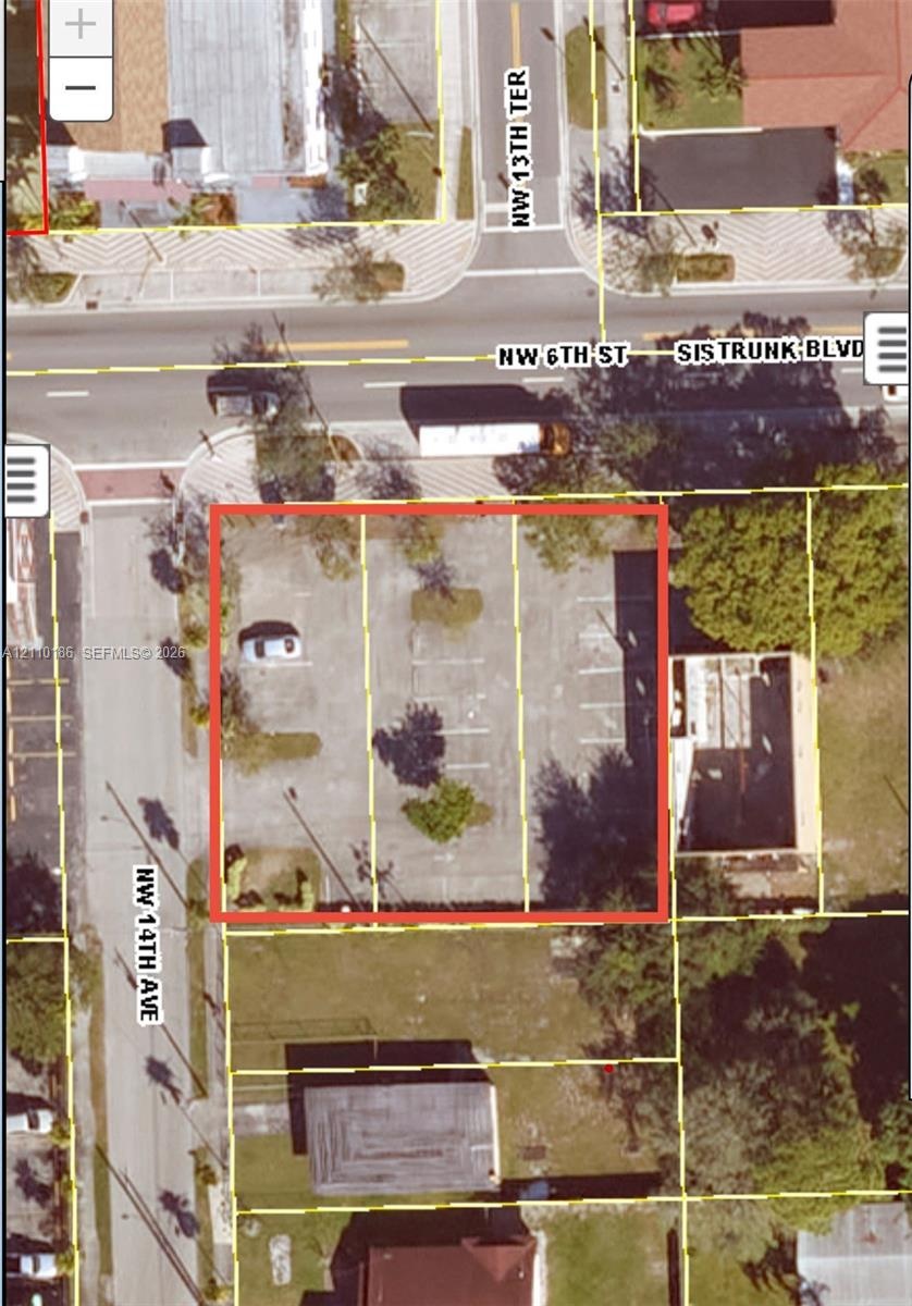 Property Survey Map. Indicating the parcel boundaries and site configuration of the property