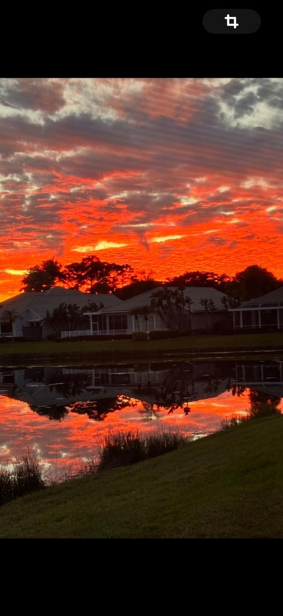 Sunset from the pool