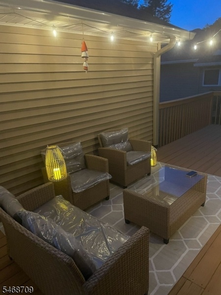 Night pic of backyard