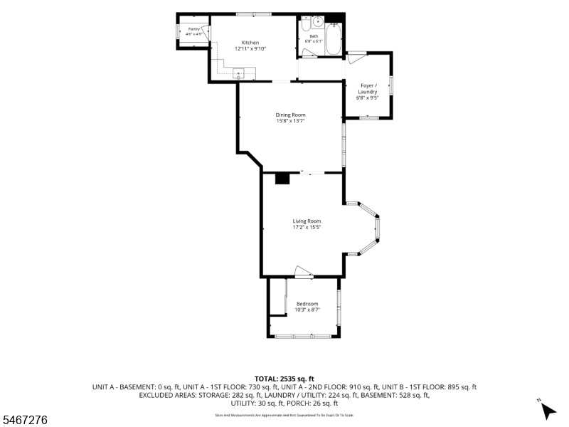 1st Floor Unit B