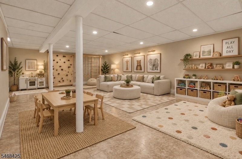 Virtually Staged Basement