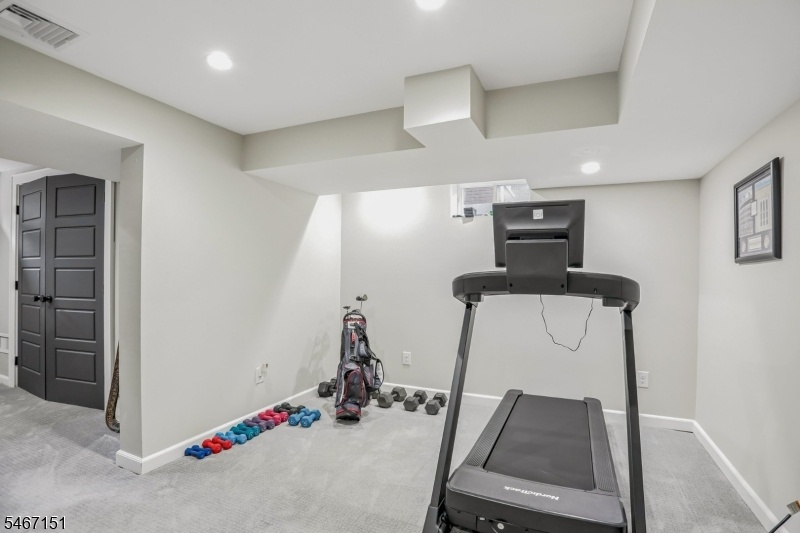 Exercise area lower level