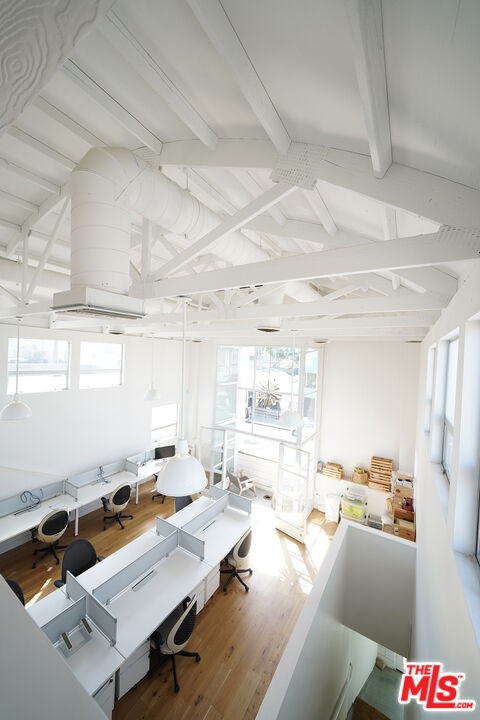 Mezzanine looking down to main