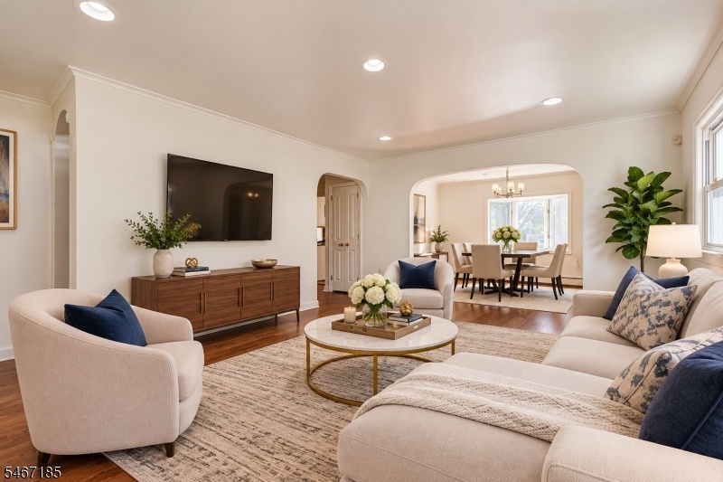 Virtually Staged Living Room
