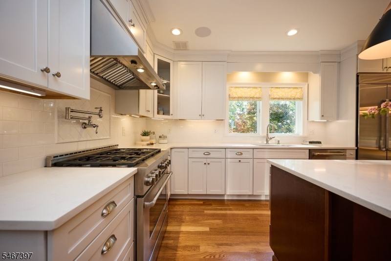 Kitchen appliances and sink