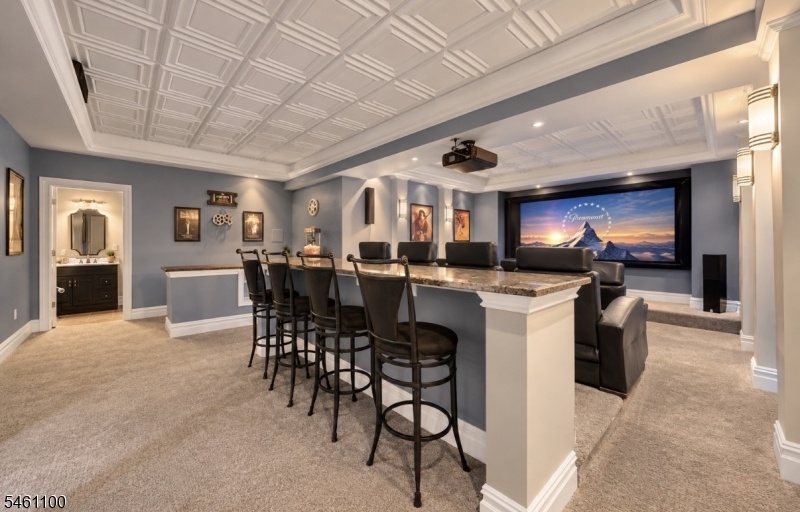 Lower level - media room