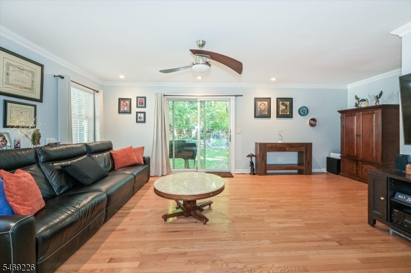 Family Room w/ hardwood flrs