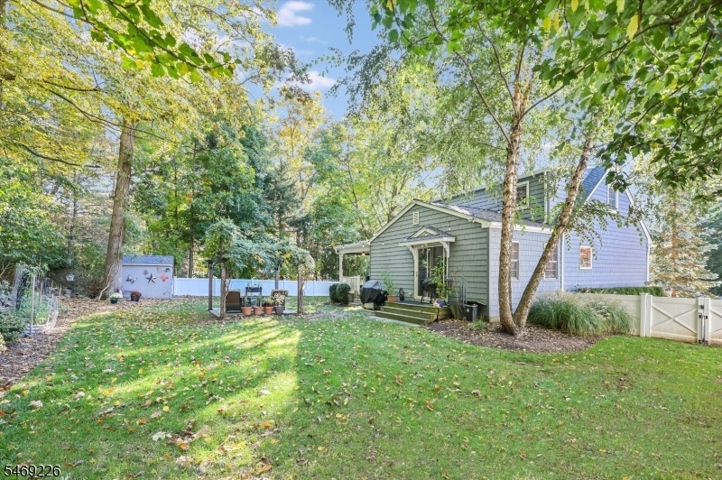 Large private backyard