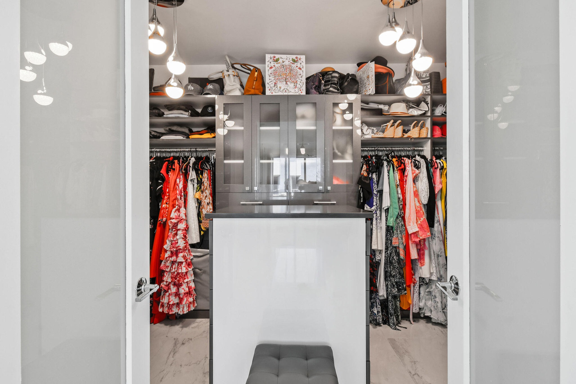 Primary Suite Walk In Custom Closet