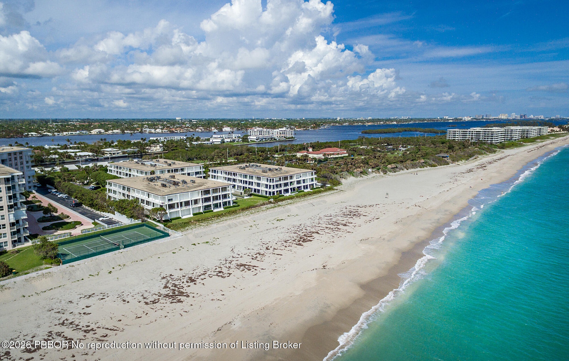 Beach aerial view