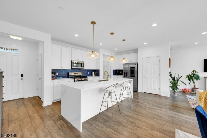 Waterfall Kitchen Island
