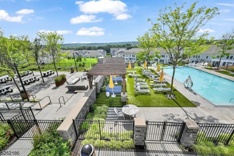 Grill and pool area