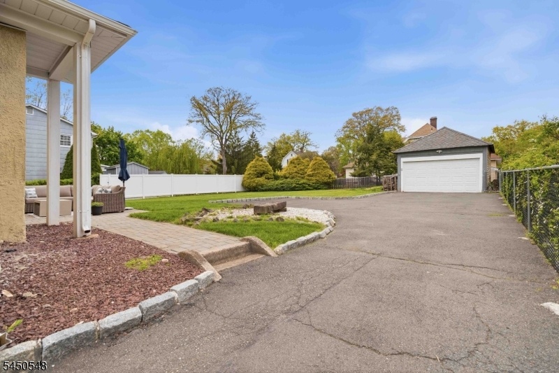 Backyard 2 car garage