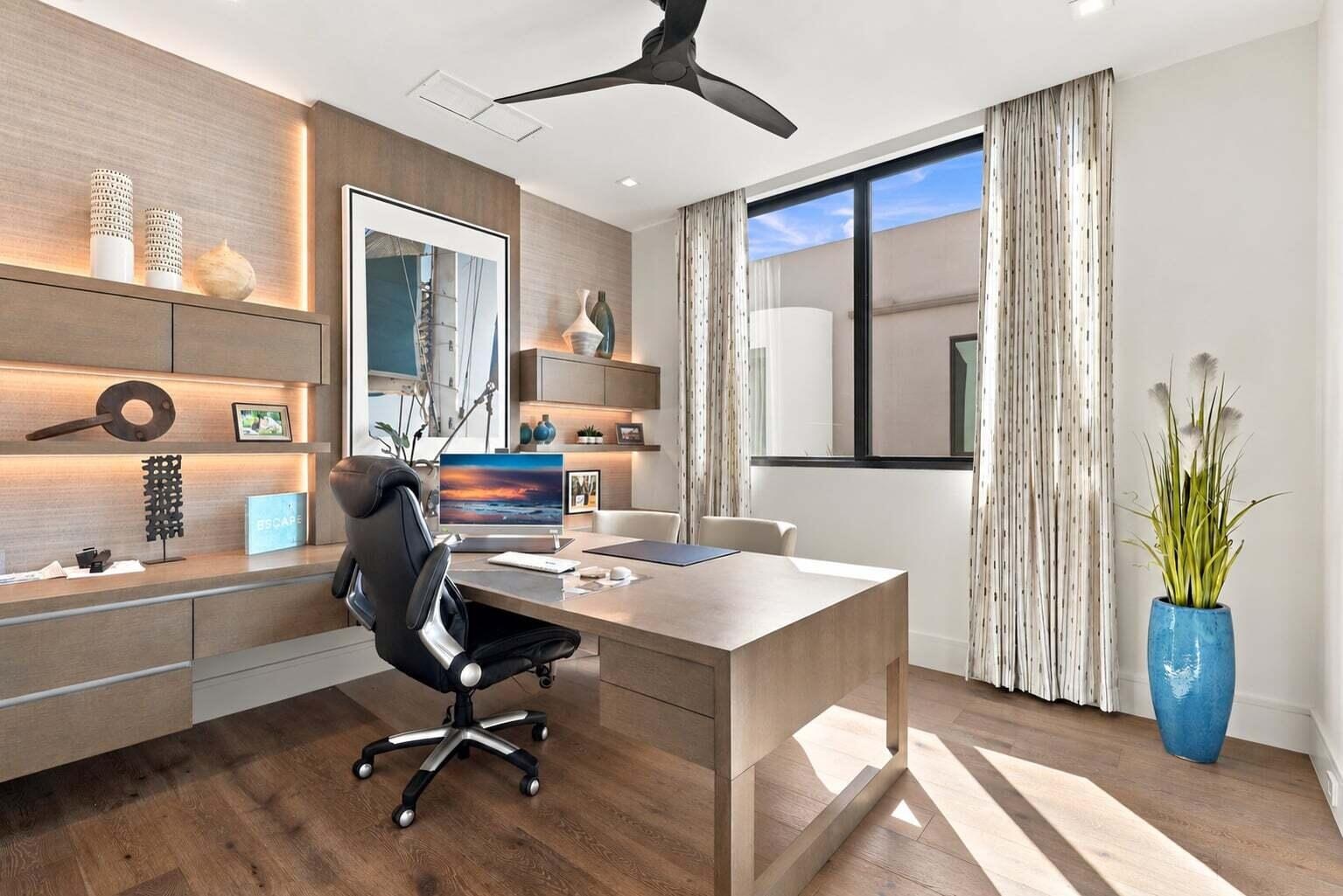 Bedroom 2 / Home Office Featuring Built-Ins