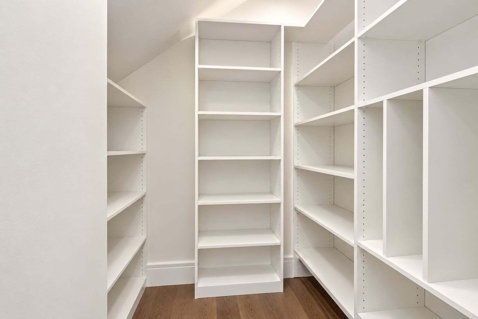 Hidden Pantry with Built-In Shelves
