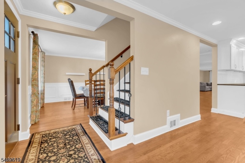 front door and stairs
