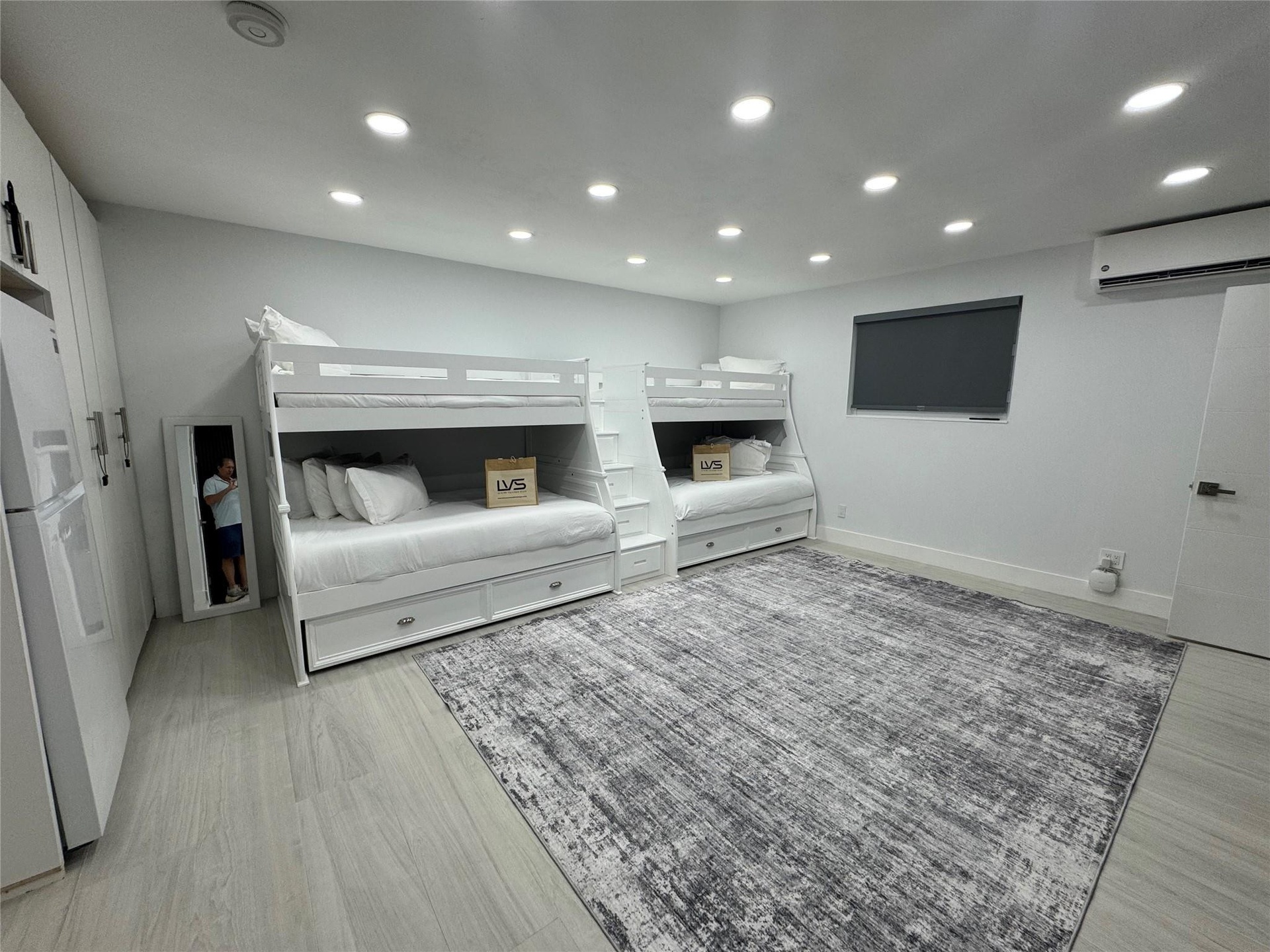 Bedroom #4 with Twin over Full plus trundles.