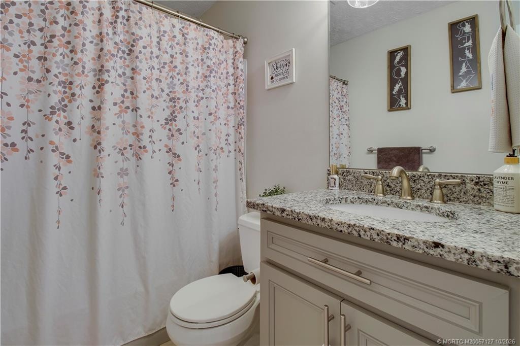 Guest Bedroom updated vanity and granite counter