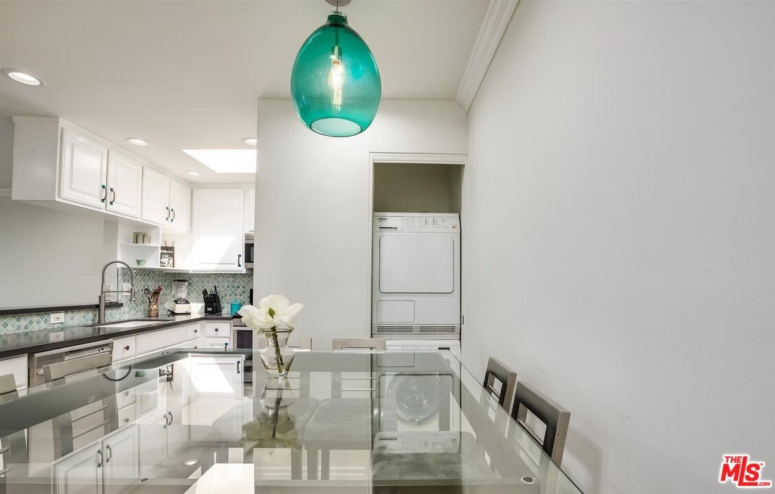 Laundry in kitchen area