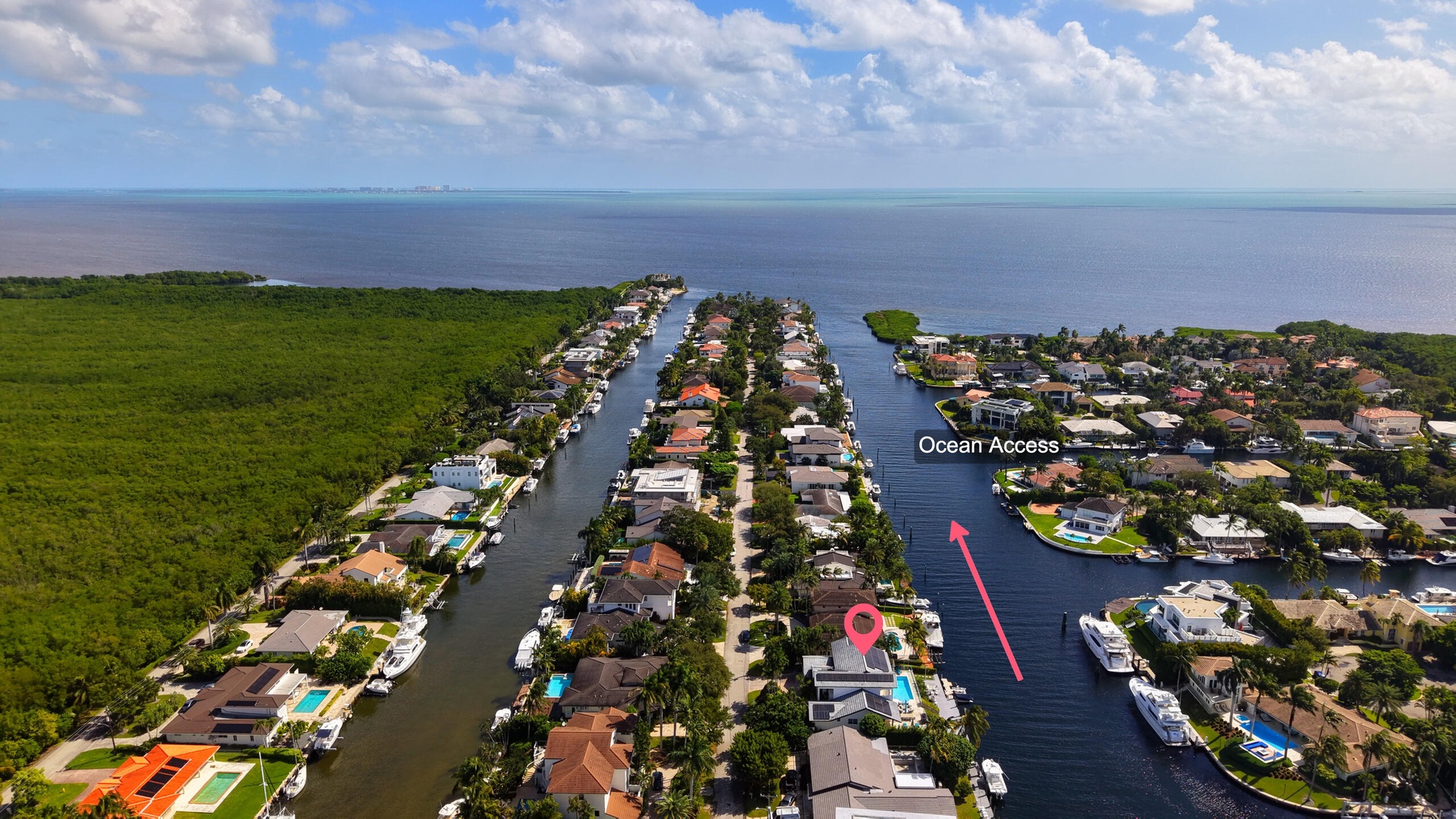 NO FIXED BRIDGES TO BISCAYNE BAY