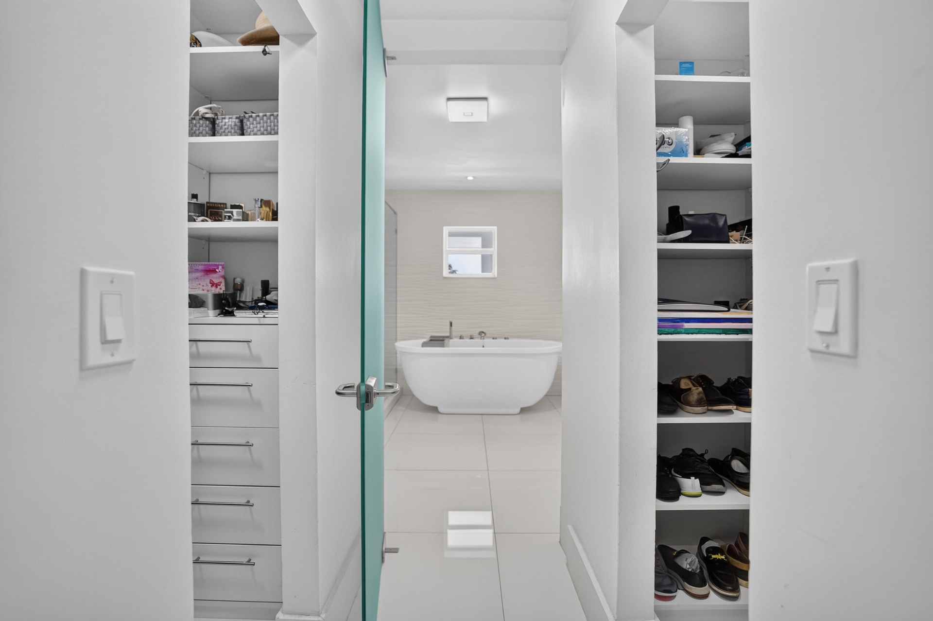 2 OF 3 MASTER CLOSET (LEFT & RIGHT) 6 FT X 6FT AND STRAIGHT GOING TO BATHROOM